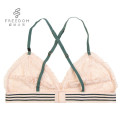 Bralette sexy e fofa conversível backcrossed cinta de renda triângulo cueca bralette